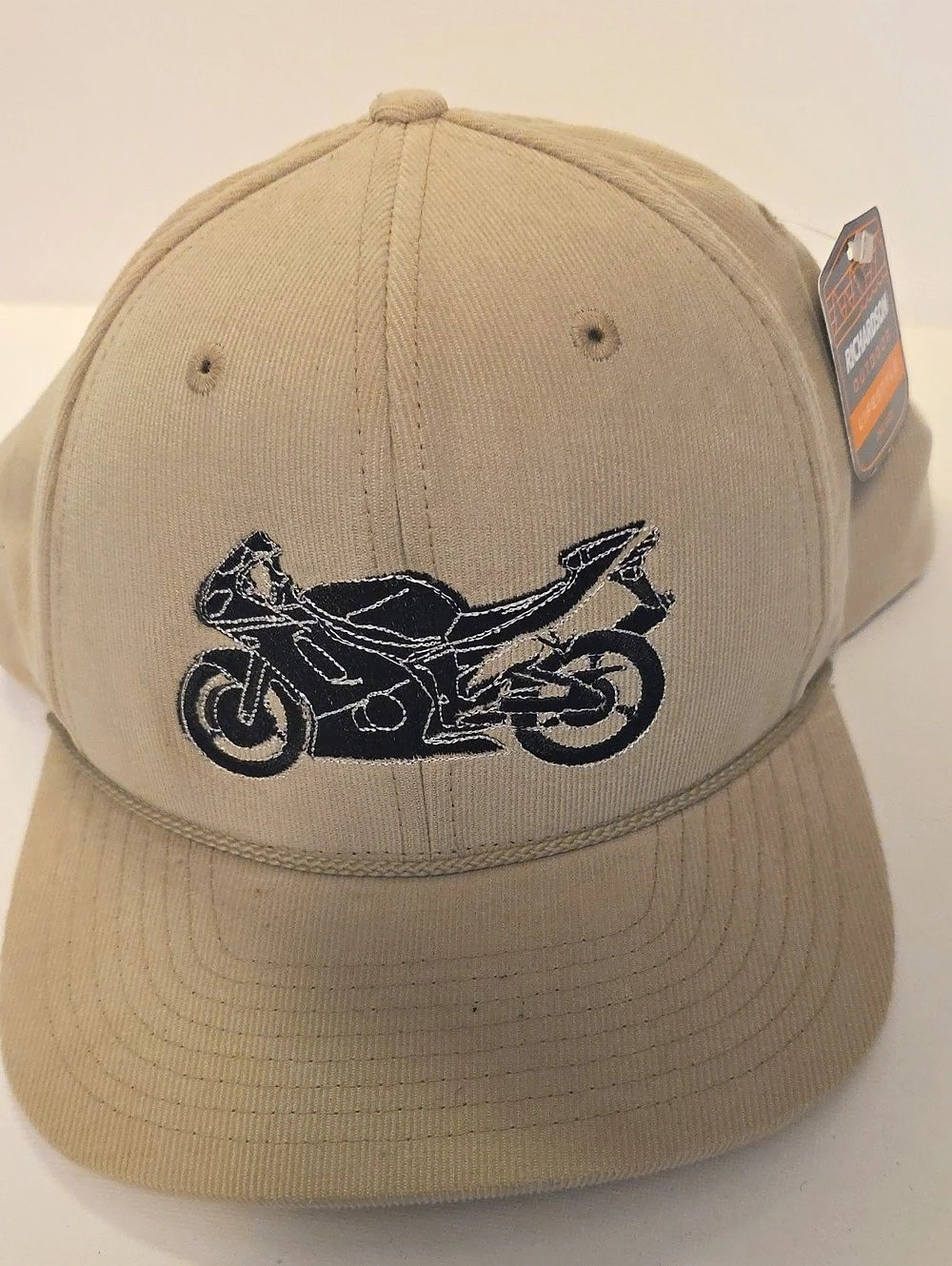 Richardson 930 Troutdale Corduroy Trucker Cap Motorcycle Embroidered Hat in